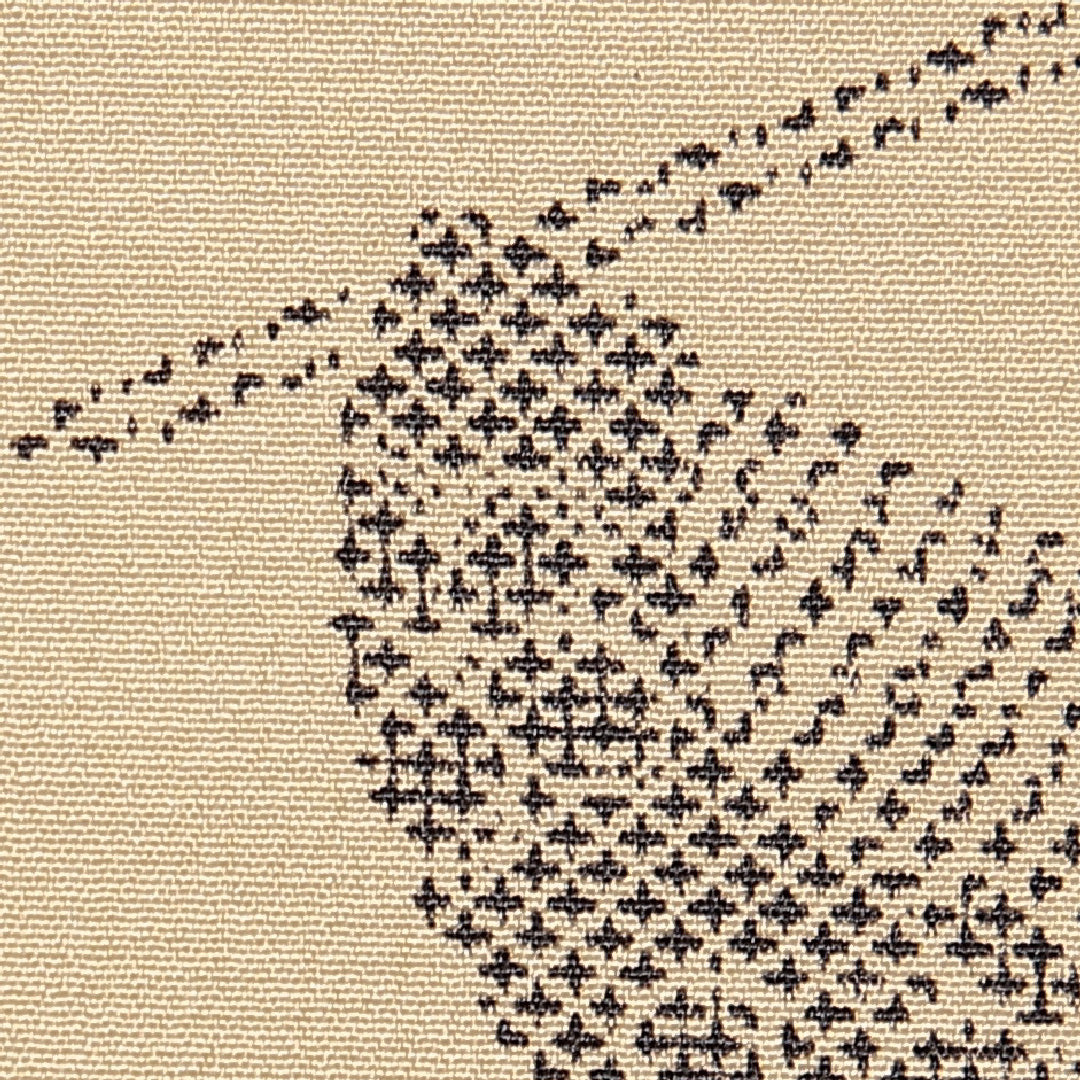 小紋 洗える着物 袷 身丈165cm 裄丈66cm ポリエステル Cランク XLサイズ 広衿 インフォーマル 簪 梅 茶系 ベージュ系 1215-15831