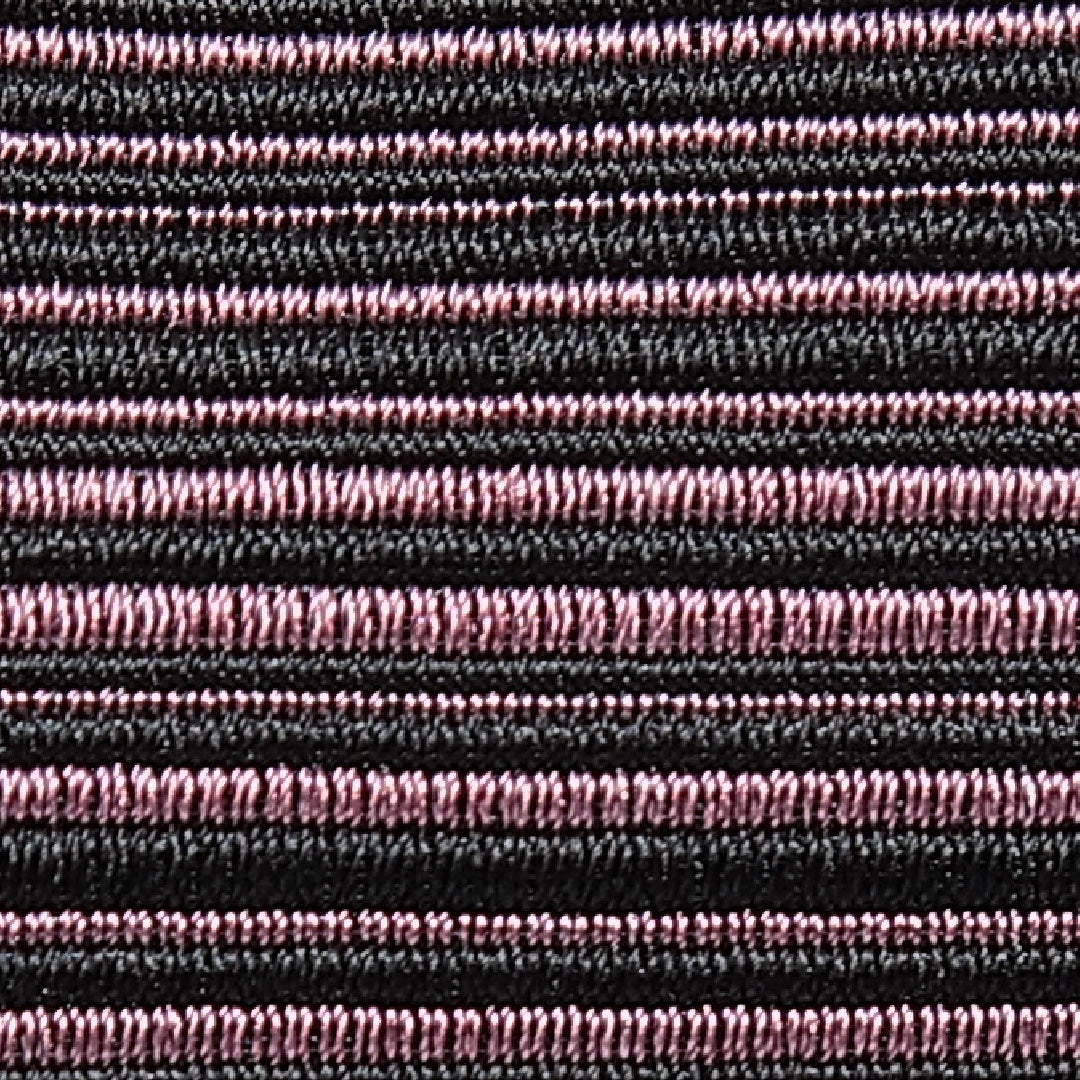 道行コート 袷 身丈85cm 裄丈65cm 正絹 Aランク Mサイズ フォーマル ポケットあり 縞 黒系 赤系 1263-15135