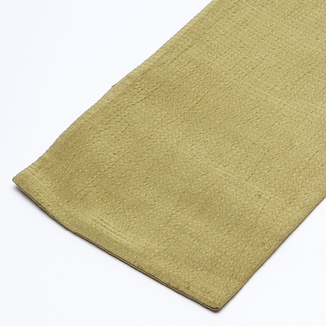 アンティーク 半幅帯 帯丈360cm カジュアル 小袋帯 六通 Bランク 正絹 菊 緑系 1225-00631