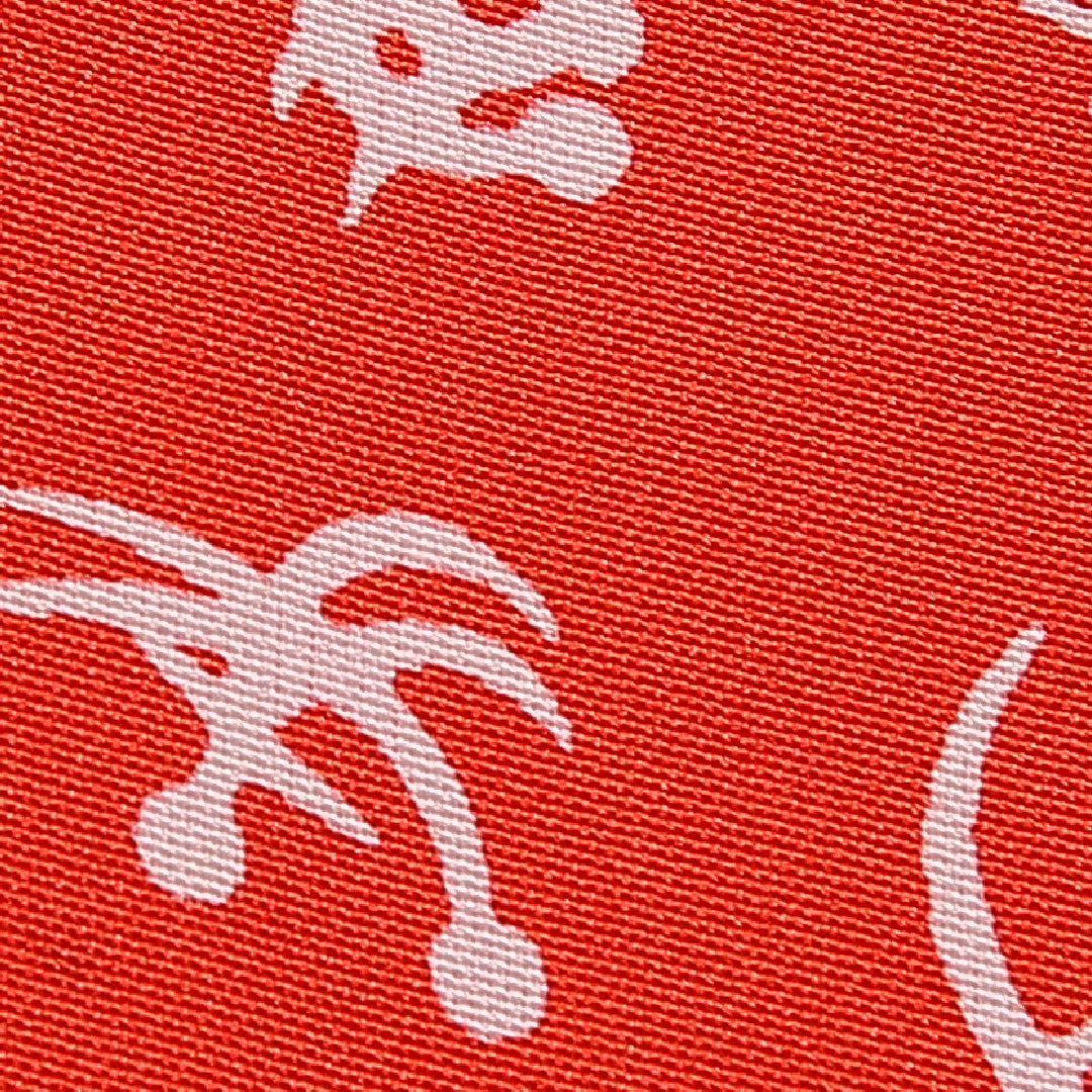 アンティーク 長襦袢 無双袖 身丈122cm 裄丈61cm 正絹 Aランク Sサイズ 創作柄 赤系 1229-16481