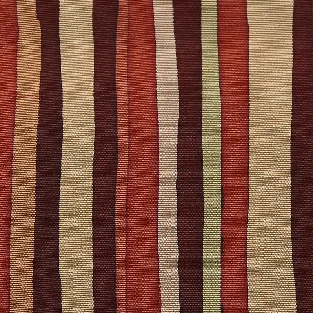 九寸名古屋帯 帯丈360cm カジュアル 名古屋仕立て 全通 Cランク 正絹 染め帯 縞 多色系 1224-03568