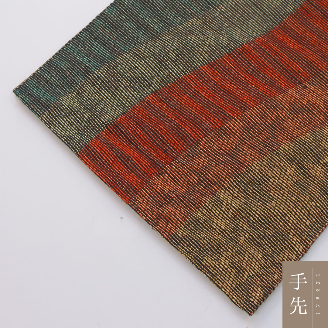 袋帯 帯丈440cm インフォーマル 六通 Sランク 正絹 創作柄 多色系 1223-02335