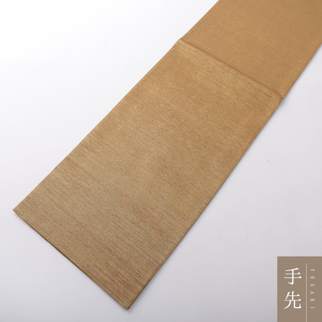 袋帯 帯丈472cm セミフォーマル ポイント柄 Aランク 正絹 幾何学柄 金系 1223-02072