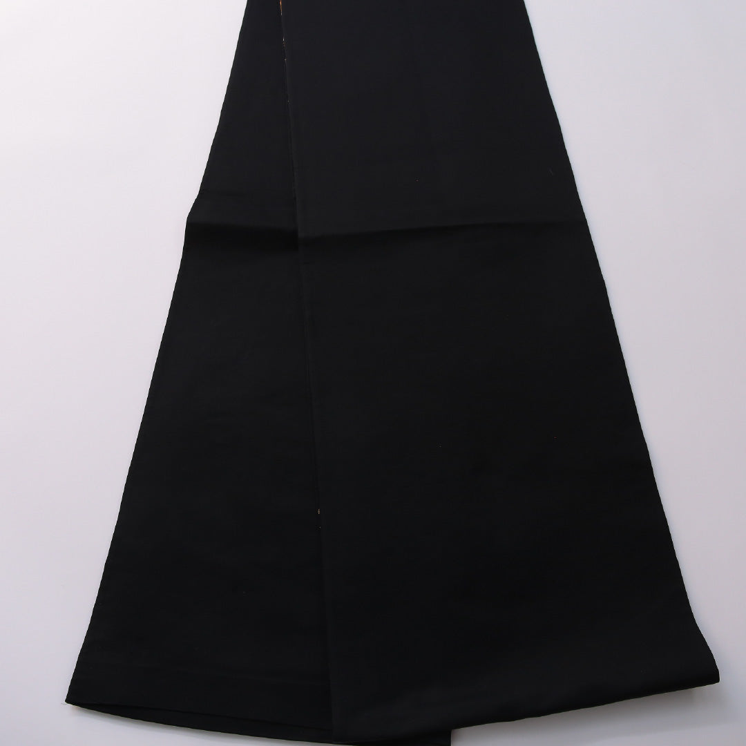袋帯 帯丈428cm 正絹 六通 帯芯なし フォーマル 唐織 宝相華 黒系 1243-01945