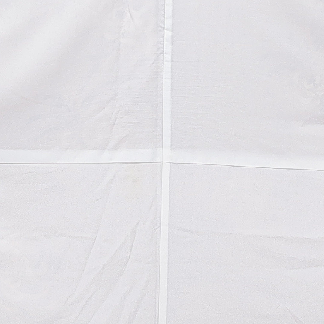小紋 袷 身丈171cm 裄丈68cm 正絹 Sランク インフォーマル 広衿 2XLサイズ 菊 茶系 RP 1221-15714