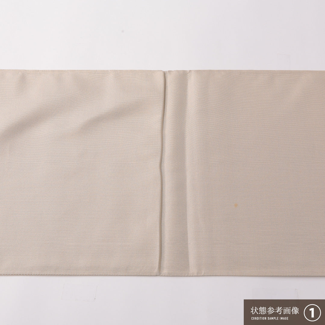 袋帯 帯丈436cm 正絹 六通 フォーマル 色紙重ね クリーム系 ベージュ系 1243-01776