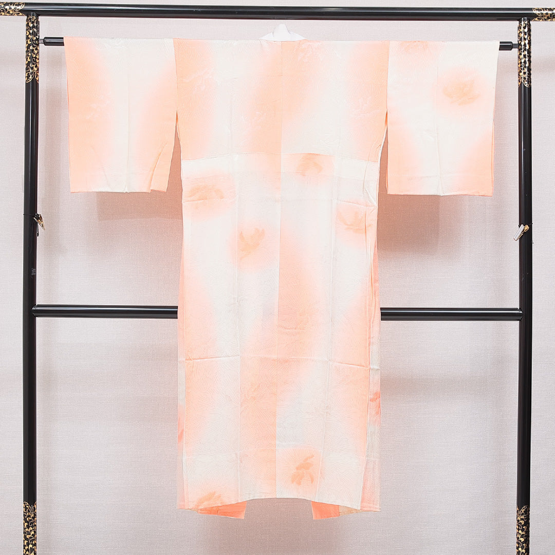 長襦袢 無双袖 身丈135cm 裄丈62cm 正絹 Cランク XLサイズ 芙蓉 ピンク系 LP 1239-16668