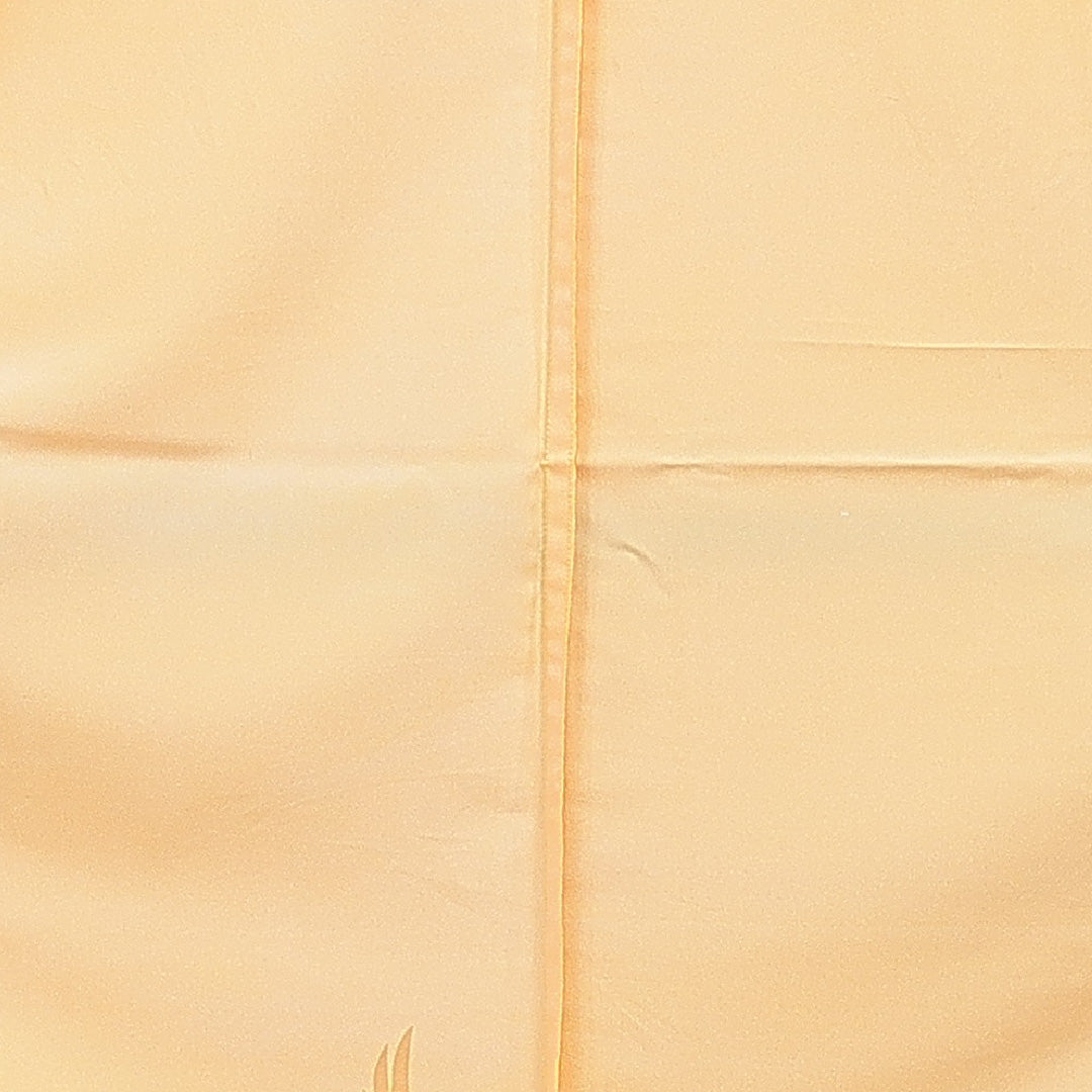 訪問着 洗える着物 単衣 身丈155cm 裄丈62cm ポリエステル Bランク Mサイズ バチ衿 セミフォーマル 鶴 黄系 1212-16336