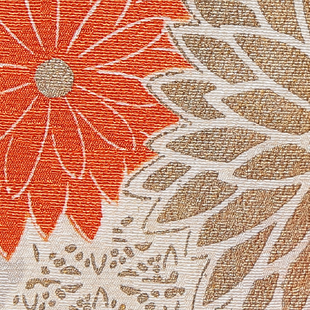 振袖 袷 身丈160cm 裄丈64cm フォーマル Cランク Lサイズ 正絹 広衿 七宝 菊 1213-F0758