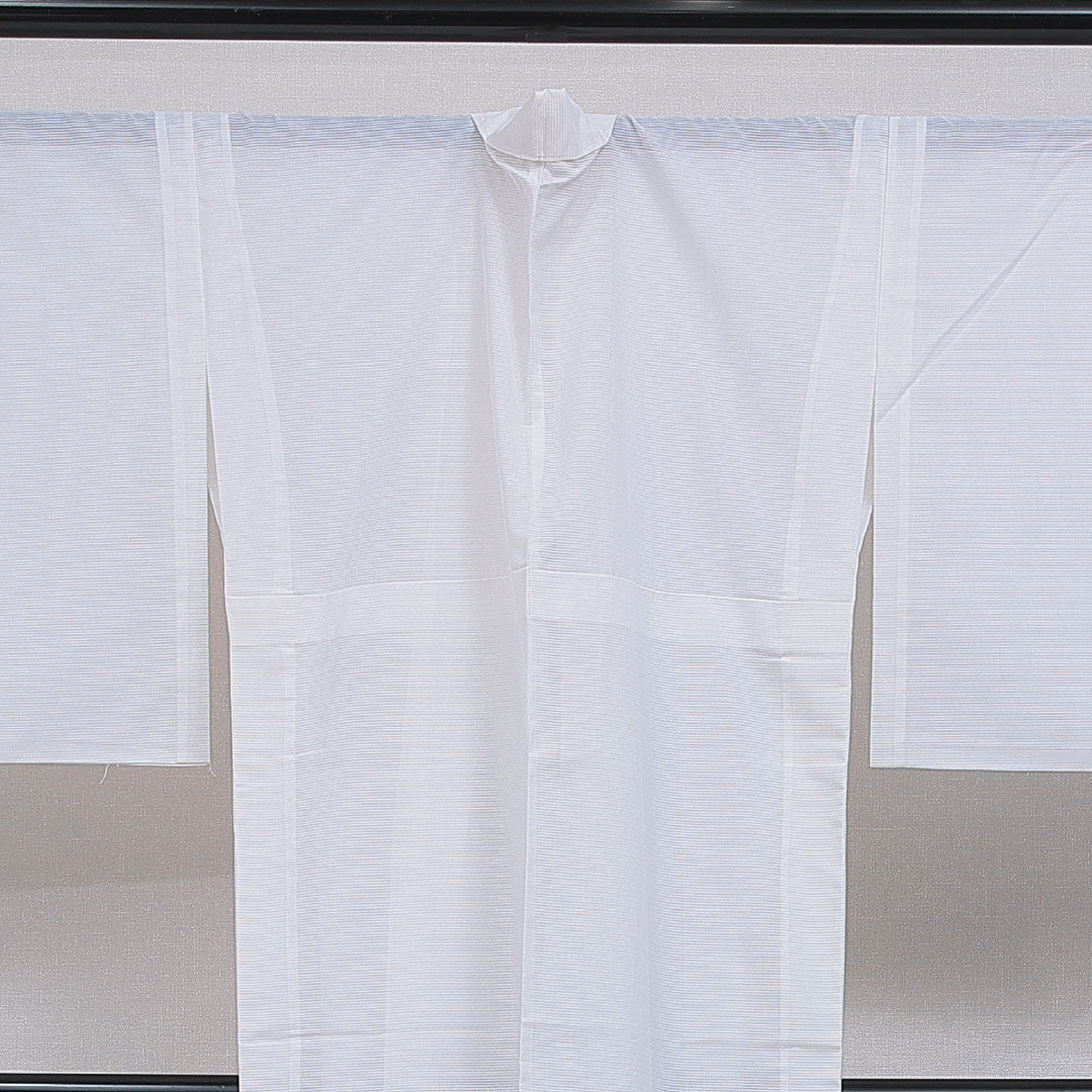 夏物 長襦袢 絽 身丈150cm 裄丈63cm 正絹 Aランク FREEサイズ 無地 白系 RP 1239-16517