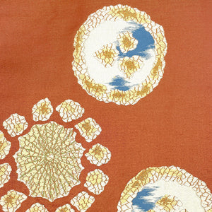 リサイクル着物】名古屋帯 川島織物 抽象花柄 帯丈365cm 正絹 Sランク