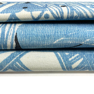 リサイクル着物】名古屋帯 本場琉球藍 型染 抽象模様 帯丈344cm 正絹 S