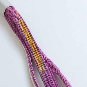 帯締め 平組紐 正絹 紫系 Bランク 和装小物 1221420000188