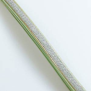 帯締め 平組紐 正絹 緑系 Bランク 和装小物 1221419000154