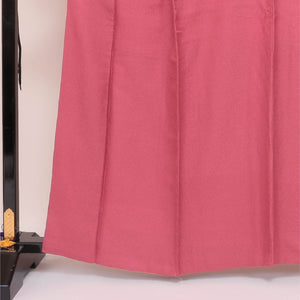色無地 袷 身丈162cm 裄67cm 正絹 ピンク系 Sランク ふくれ織り 一つ紋 1214241300021