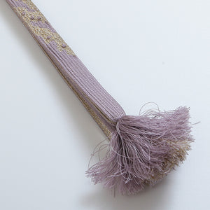 帯締め 平組紐 正絹 紫系 Bランク 和装小物 1221420000138