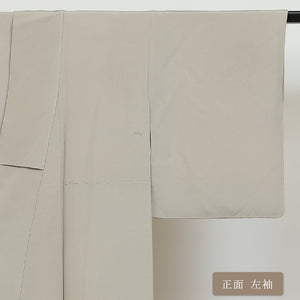 色留袖 袷 身丈154cm 裄61.5cm 正絹 灰色系 Bランク 山 松 風景柄 丸に尻合せ三つ蔦 落款 一つ紋 1211000524222