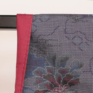 大島紬 身丈156cm 創作割付 正絹 美品 袷 紫 1216332000016