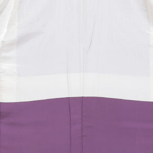 小紋 袷 身丈149cm 裄丈～62cm 紫系 正絹  菱形 1215412000378