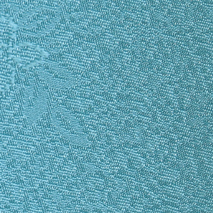 色無地 袷 身丈157cm 裄66.5cm 正絹 青系 Aランク 丸に左三つ巴 一つ紋 1214331700161