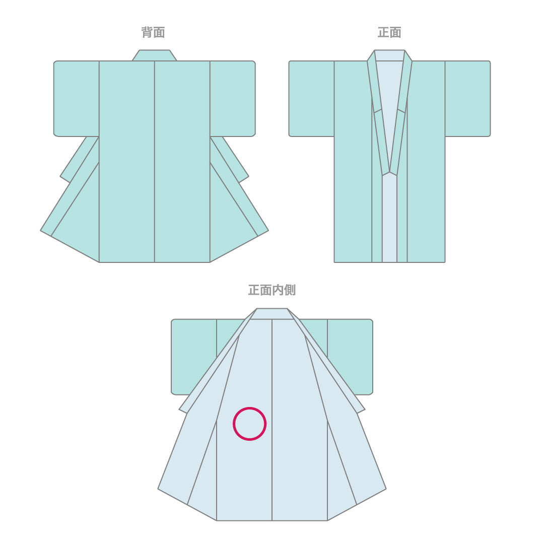 色無地 袷 身丈157cm 裄67cm 正絹 朱系 Aランク ぼかし 青海波 紋なし 1214331600147