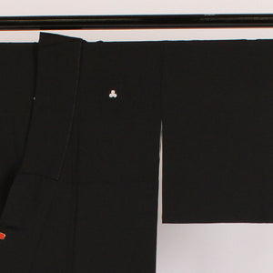 黒留袖 身丈155～159cm 裄丈63cm 袷 大名行列 作家物 正絹 Sランク 五つ紋 黒系 1111000092310