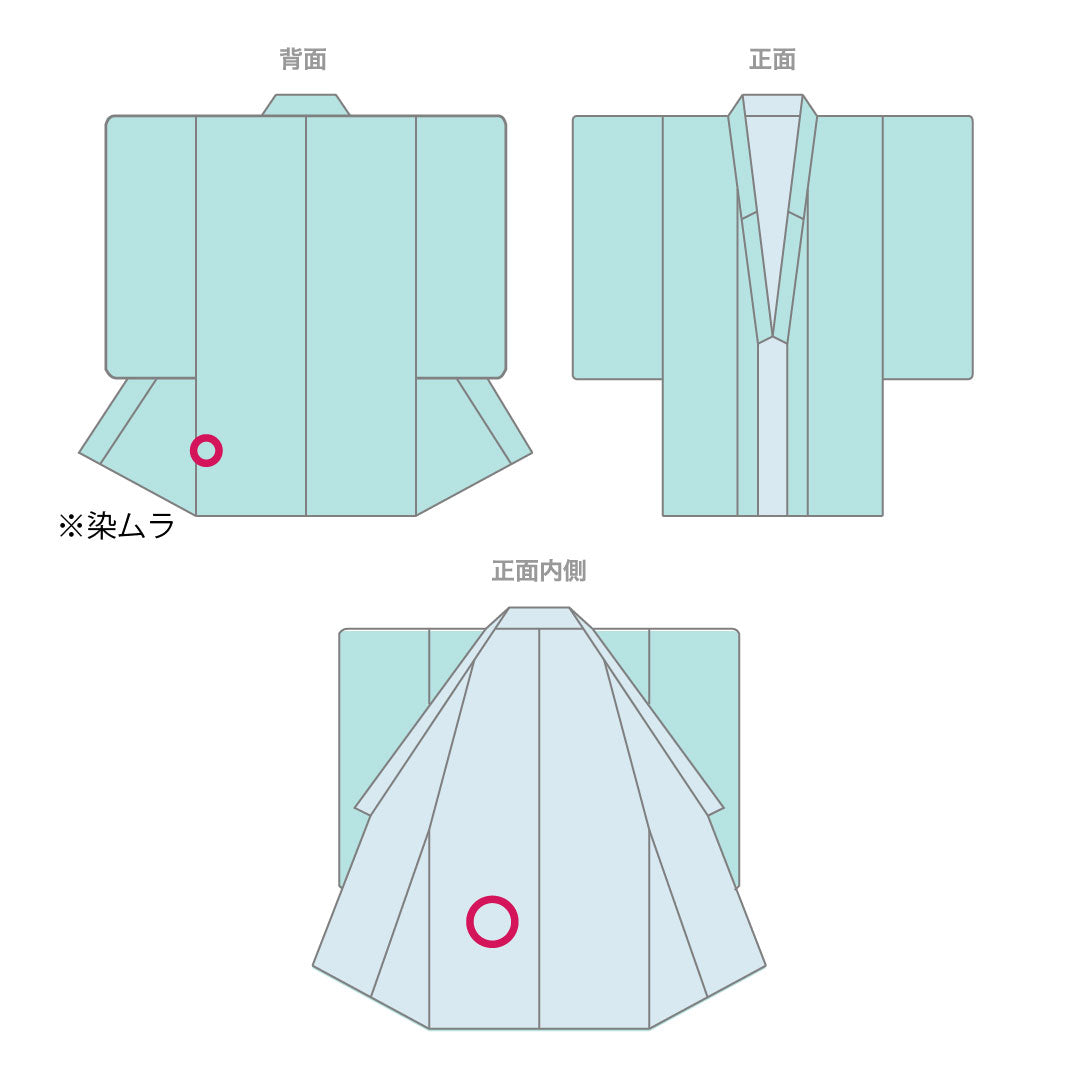 小紋 身丈160～164cm 裄丈66cm 袷  京紅型 波 梅柄  正絹 Aランク 白系 1115000523311