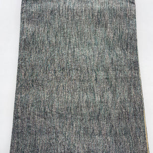 リサイクル着物】袋帯 すくい織 よろけ縞 名物裂 454cm 正絹 六通 セミ